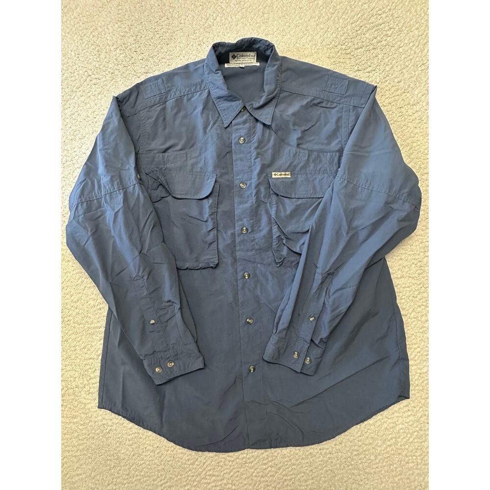 Columbia Mens Long Sleeve Button Down Hiking Shirt Size XL